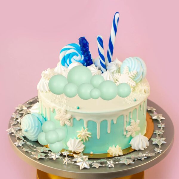 20Pcs Pista Green Faux Ball Cake Decoration - Image 4