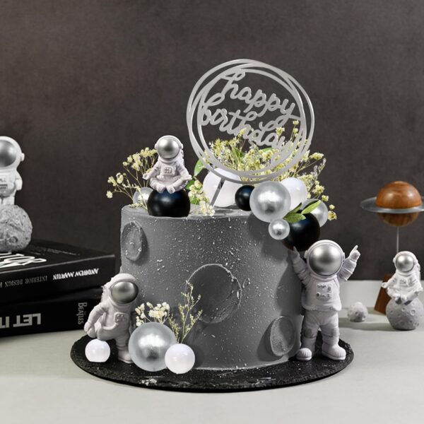 20Pcs Black Faux Ball Cake Decoration - Image 4