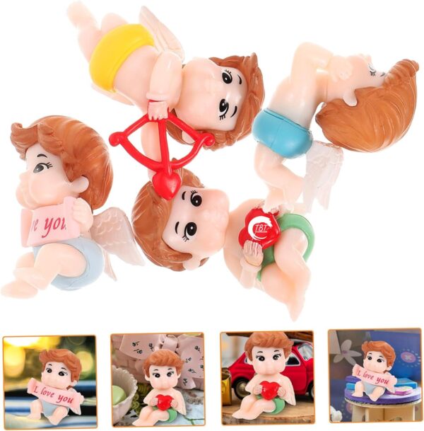 4Pcs Cupid Fairy Miniature Cake Toy - Image 3