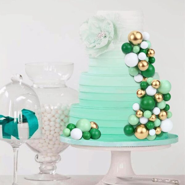 20Pcs Green Faux Ball Cake Decoration - Image 3