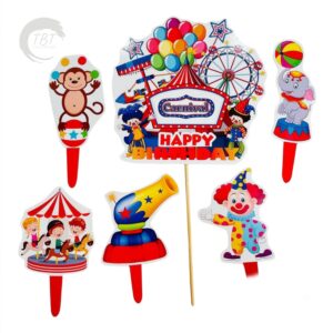 circus-paper-theme-topper-set