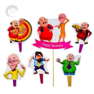 motu-patlu-paper-theme-topper-set