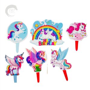 unicorn-paper-theme-topper-set