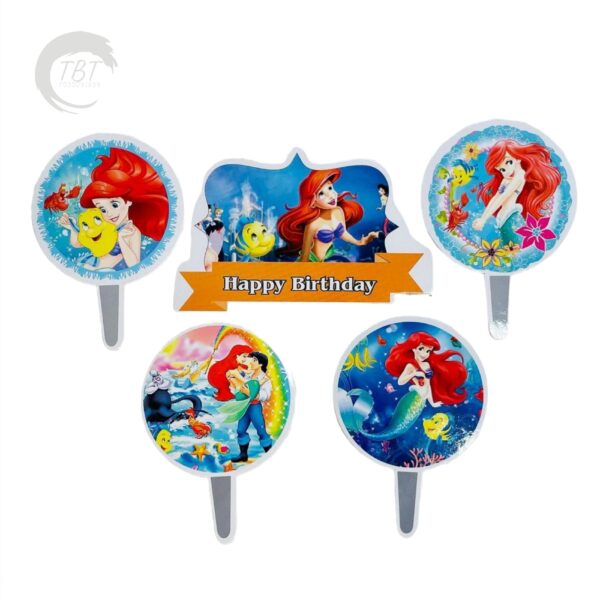 mermaid-paper-theme-topper-set
