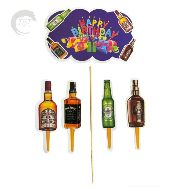 liquar-bottle-paper-theme-topper-set