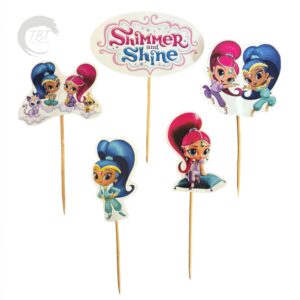 shimmer-and-shine-paper-theme-topper-set