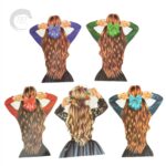 back-lady-paper-theme-topper-set