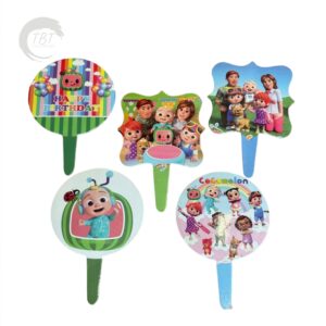 cocomelon-paper-theme-capcake-topper-set-of-20-piece