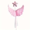 pink-angel-feather-wings-star-cake-topper