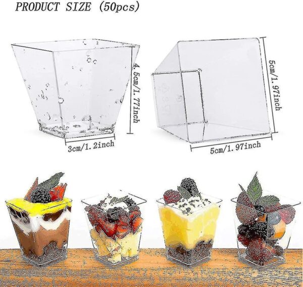Square Mousse Dessert Cup - Image 5