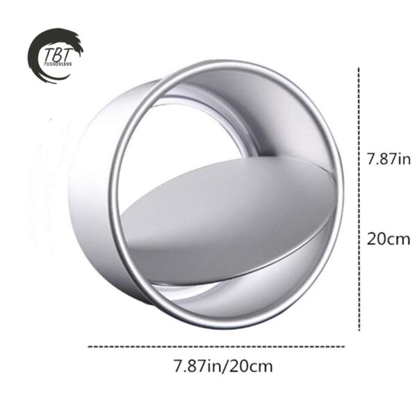 Aluminium Loose Bottom Round Cake Mold Cake Tin - 7X2.5 Inch - Image 5