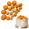 20pcs-orange-faux-ball-cake-decoration