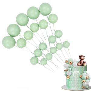 20pcs-pista-green-faux-ball-cake-decoration