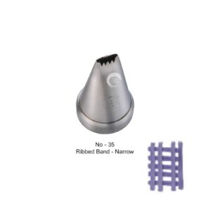 noor-icing-piping-ribbed-band-narrow-nozzle-no35