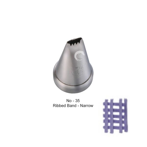 noor-icing-piping-ribbed-band-narrow-nozzle-no35