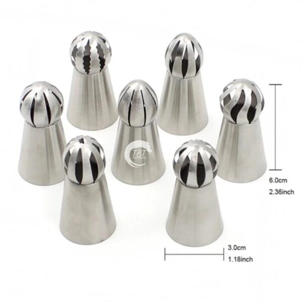 Stainless Steel Balloon Russian Flower Icing Piping Nozzle - Image 3