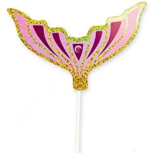 mermaid-tail-with-sparkle-border-paper-cake-topper-pink