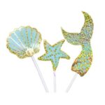 sea-life-paper-topper-set-shell-starfish-mermaid-tail-blue
