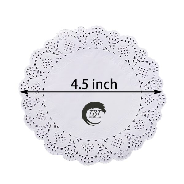 Paper Doilies 100Pcs - 4.5 Inch - Image 2