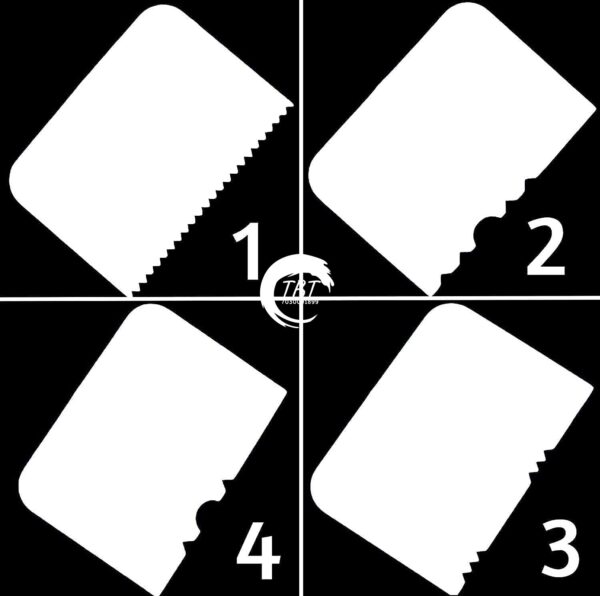 4 Pcs Cake Scraper - Image 2