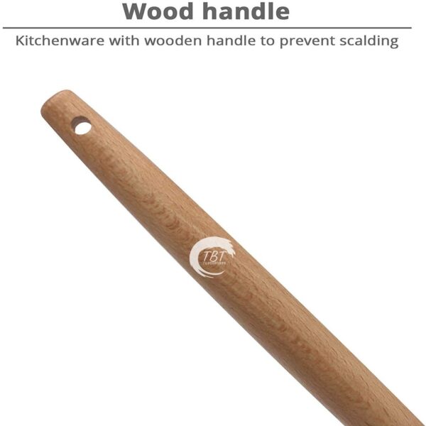Full Wooden Handle Silicone Spatula - Image 4