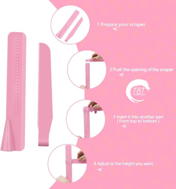 Adjustable L Shape Icing Scraper - Image 2