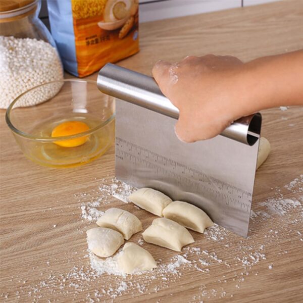 Stainless Steel Pizza Dough Scraper - Image 4