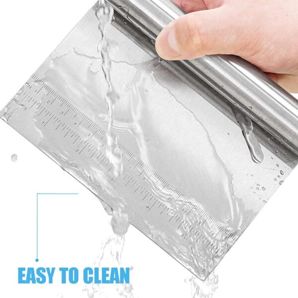 Stainless Steel Pizza Dough Scraper - Image 5