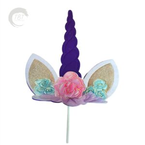 3d-unicorn-horn-paper-theme-topper-royal-blue