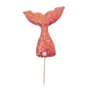 3d-glitter-mermaid-tail-cake-topper-red