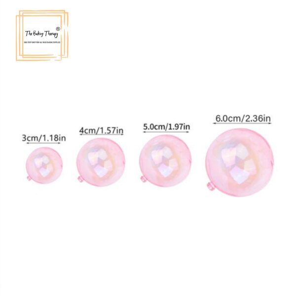 4-mix-sizes-pink-transparent-crystal-balls-cake-decoration-topper-pack-of-12-pcs