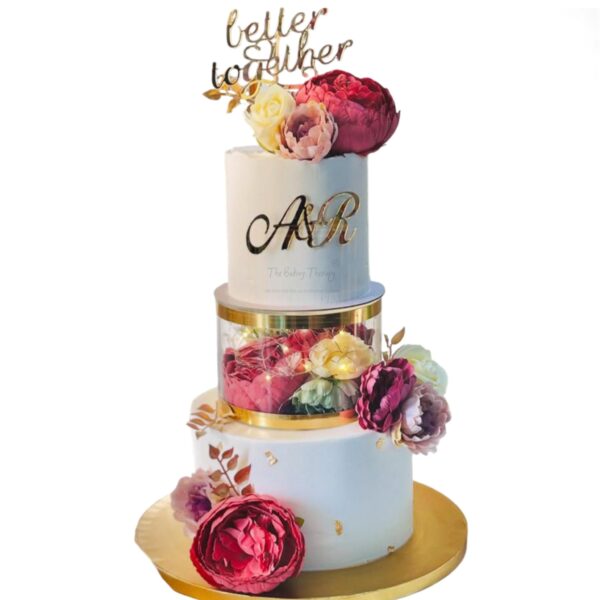 Round Tier Cake Spacer 6" X 6" Acrylic Clear Transparent Cake Display Spacer - Image 3