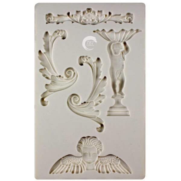 cherubs-sculpture-silicone-fondant-mold