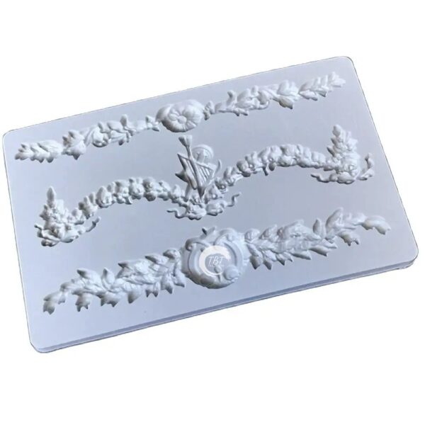 Relief Floral Vine Silicone Fondant Mold - Image 2