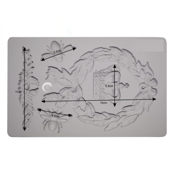 Totem Relief Border Silicone Fondant Mold - Image 2