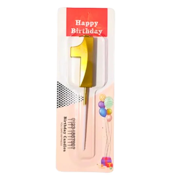 1 One Golden Number Candle - Image 3