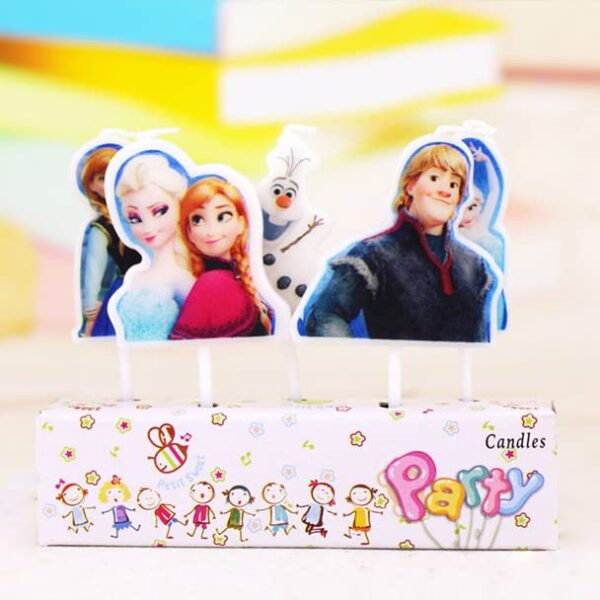 Frozen Theme Happy Birthday Cake Candle - Image 3