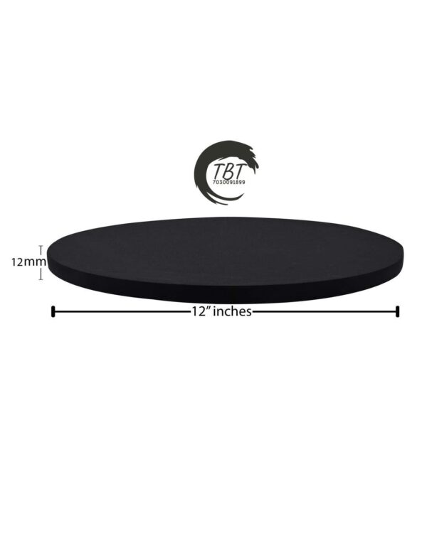 Round Black Drum Board/Cake Drum Base 12 Inch - Image 3