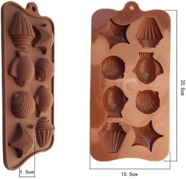 Underwater Sea Life Chocolate Silicone Mold - Image 3