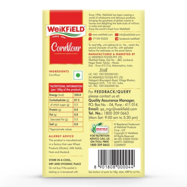 Weikfield Cornflour Powder 500Gm - Image 2
