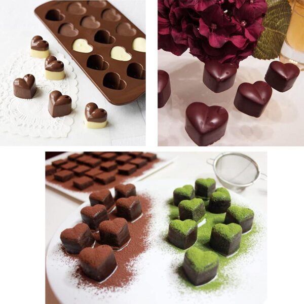 Heart Shape Chocolate Silicone Mold - Image 2