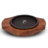 Cast Iron Sizzler With Wooden Base Sizzler Brownie Tray [ 8 Inch ] - Image 2