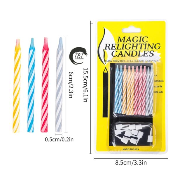 Magic Relighting Birthday Candles [ Pack Of 24 Pcs ] - Image 3