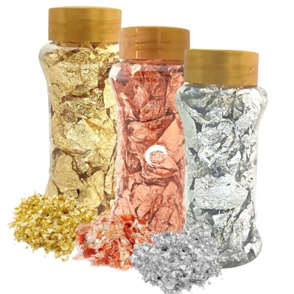 Non Edible Silver Foil Flake Bottle - Image 3