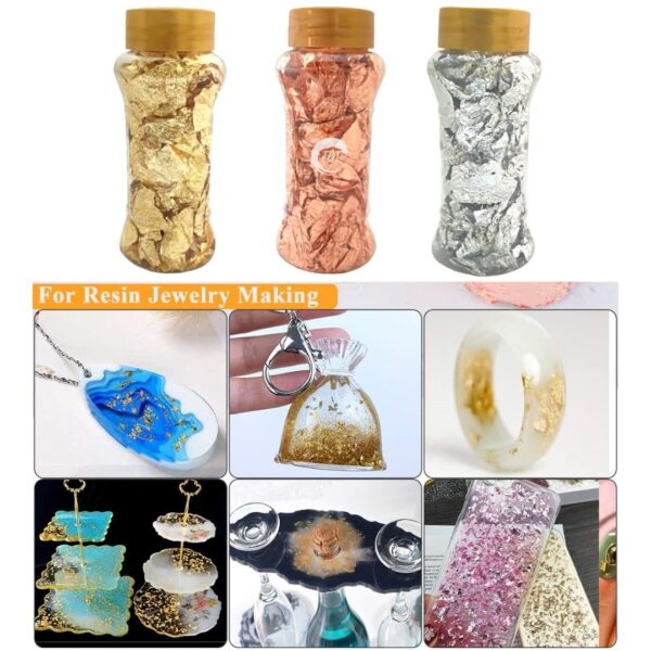 Non Edible Silver Foil Flake Bottle - Image 4