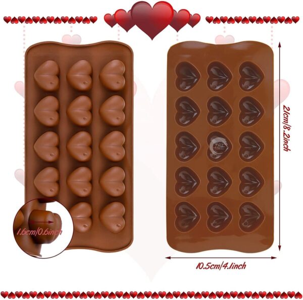 Heart Shape Chocolate Silicone Mold - Image 3