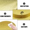 Round Golden Drum Board/Cake Drum Base 12 Inch - Image 2