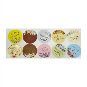 maid-with-love-round-sticker-saheet