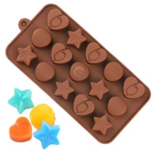 hearts-star-and-shells-shape-chocolate-silicone-mold