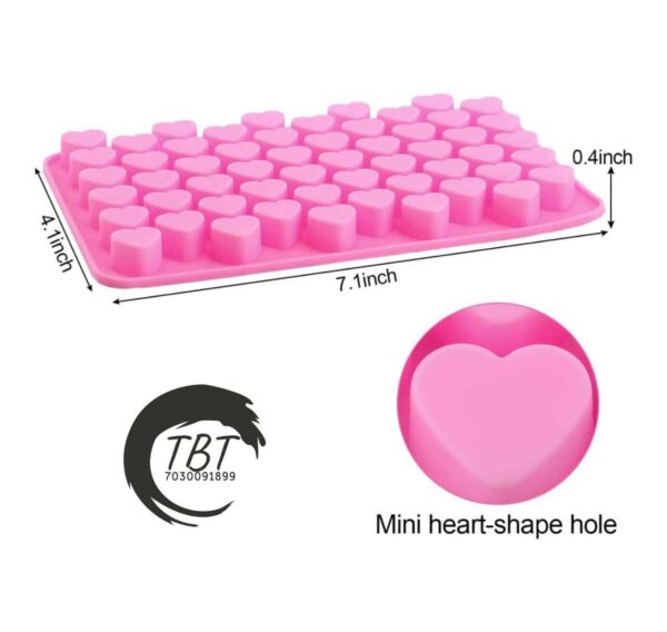 Mini Heart Shape Chocolate Silicone Mold - Image 3